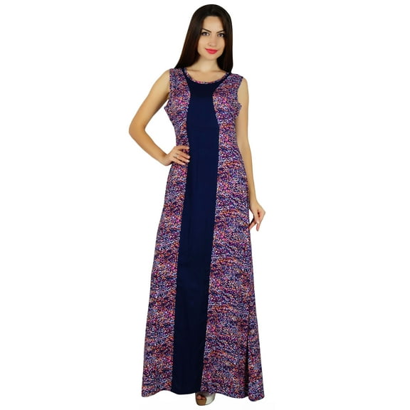 Bimba Womens Rayon Maxi Dresses Summer Wear Casual Ankle Length Gown Dress