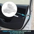 thumbnail image 2 of Motor de actuador de bloqueo de puerta eléctrica del lado del conductor delantero izquierdo de repuesto para Honda Fit 2009-2013 blanco, 2 of 7
