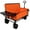 Orange#1, variant on Olurrisa 3-in-1 Folding Wagon with Bench Seat & Rear-Mounted Folding Tabletop – 500lbs Capacity, 9"x4" Beach Tires for Camping, Orange