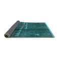 thumbnail image 2 of Ahgly Company Indoor Square Solid Turquoise Blue Modern Area Rugs, 7' Square, 2 of 4