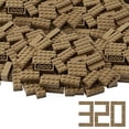 thumbnail image 1 of Bloques de construcción Feleph (2x4 unidades, 320 unidades), color marrón oscuro, 1 of 6