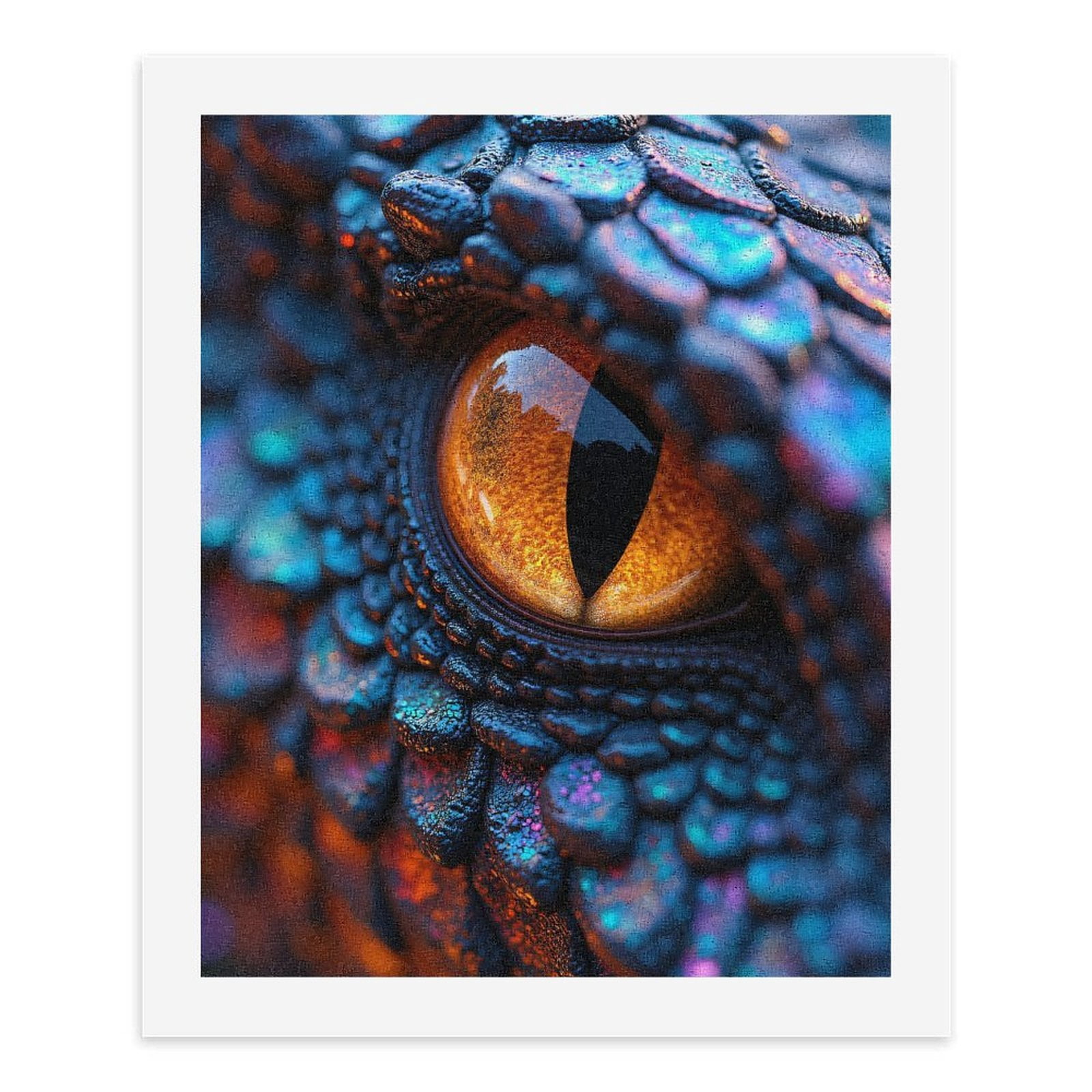 Paint by Numbers Kit for Adults, Mystical Dragon Eye Scales Closeup Paint by Numbers, Easy Paint by Numbers Kit for Adults Beginner, DIY Adult Paint by Number Kits on Canvas, Home Decor