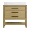 thumbnail image 5 of Elegant Kitchen and Bath 36  inch Single Bathroom Vanity in Honey Brown with backsplash, 5 of 10