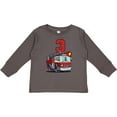 thumbnail image 3 of Inktastic 3rd Birthday Fire Truck Boys or Girls Long Sleeve Toddler T-Shirt, 3 of 5