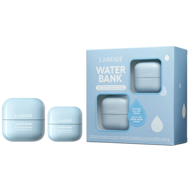 Set dual de crema de agua LANEIGE para cuidado de la piel con ácido hialurónico