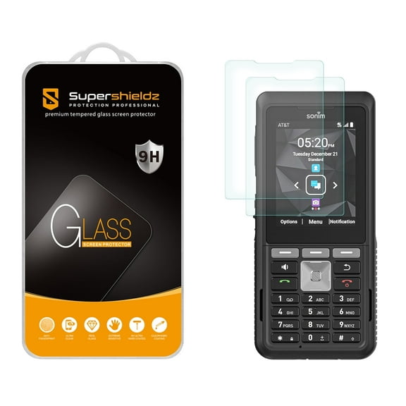 (2 Pack) Supershieldz Designed for Sonim XP5 Plus Tempered Glass Screen Protector, Anti Scratch, Bubble Free