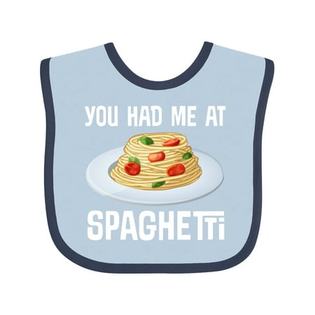 

Inktastic You Had Me at Spaghetti Gift Baby Boy or Baby Girl Bib