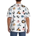 thumbnail image 7 of Goofa Cartoon Animals Printed Men's Casual Short-sleeved Shirt,Lightweight Breathable Button-down,Summer Casual men's top,Versatile Fashion shirt-Large, 7 of 7
