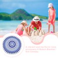 thumbnail image 3 of Electronicheart Round Tassel Fringing Radiate Beach Towel Yoga Mat Cotton Table Cloth, 3 of 6