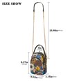 thumbnail image 2 of FORMRS Crossbody Bag for Women Shoulder Cell Phone Purse with Zipper, Beige Flowers, 2 of 7