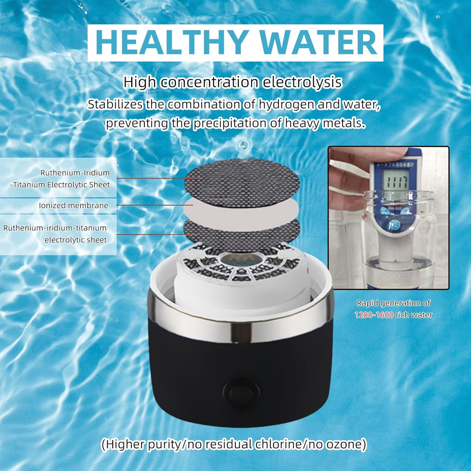 ZoJio SPE and PEM Technology 420 ml Borosilicate Glass Water Bottle