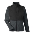 thumbnail image 4 of CORE365 CE890W Women's Journey Summit Hybrid Full-Zip-Heather Charcoal/ Black-XS, 4 of 6