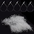 thumbnail image 1 of 3" Plastic Fastener Clear Hang Tag Snap Lock Plastic Tag Fasteners Pin Security Loop for Retail Store Clothing Price Tag Pins (1000 Pcs), 1 of 7