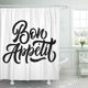 thumbnail image 1 of Cortina de Ducha ABPHQTO Bon Appetit Hand Lettering Vintage Brush 160x180 cm, 1 of 1