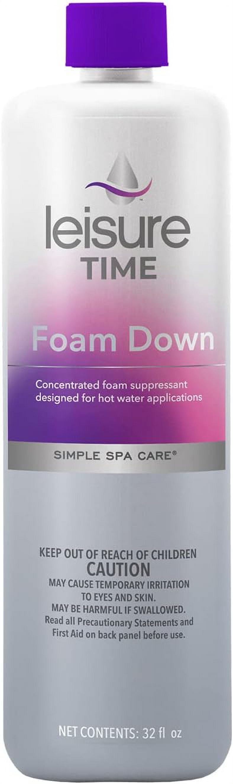 Leisure Time HQ-04 Foam Down for Spas and Hot Tubs (4 Pack), 32 oz