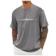 thumbnail image 1 of Playeras Negras Para Hombre Algodon, Camiseta Informal De Verano A La Moda Con Cuello Redondo Y Estampado Pequeño, Camiseta De Manga Corta, 1 of 4