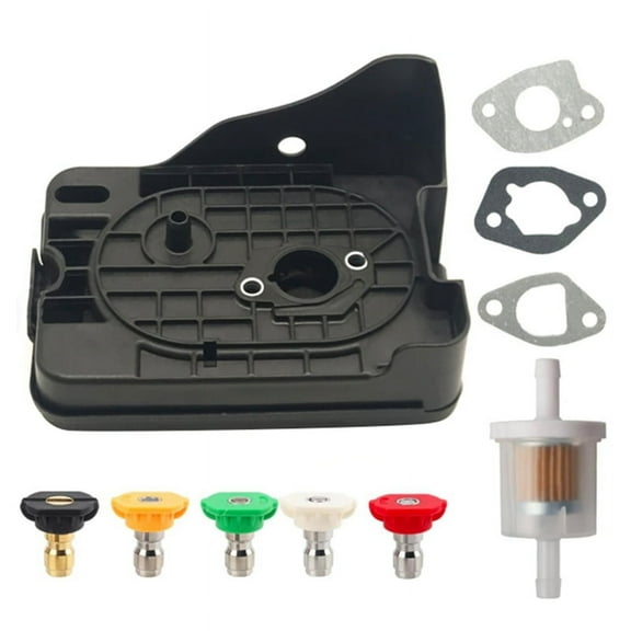 099981133080 Air Filter Cover Assembly with 5pcs Pressure Washer Nozzle Tips for RY802900 2900PSI Pressure Washer