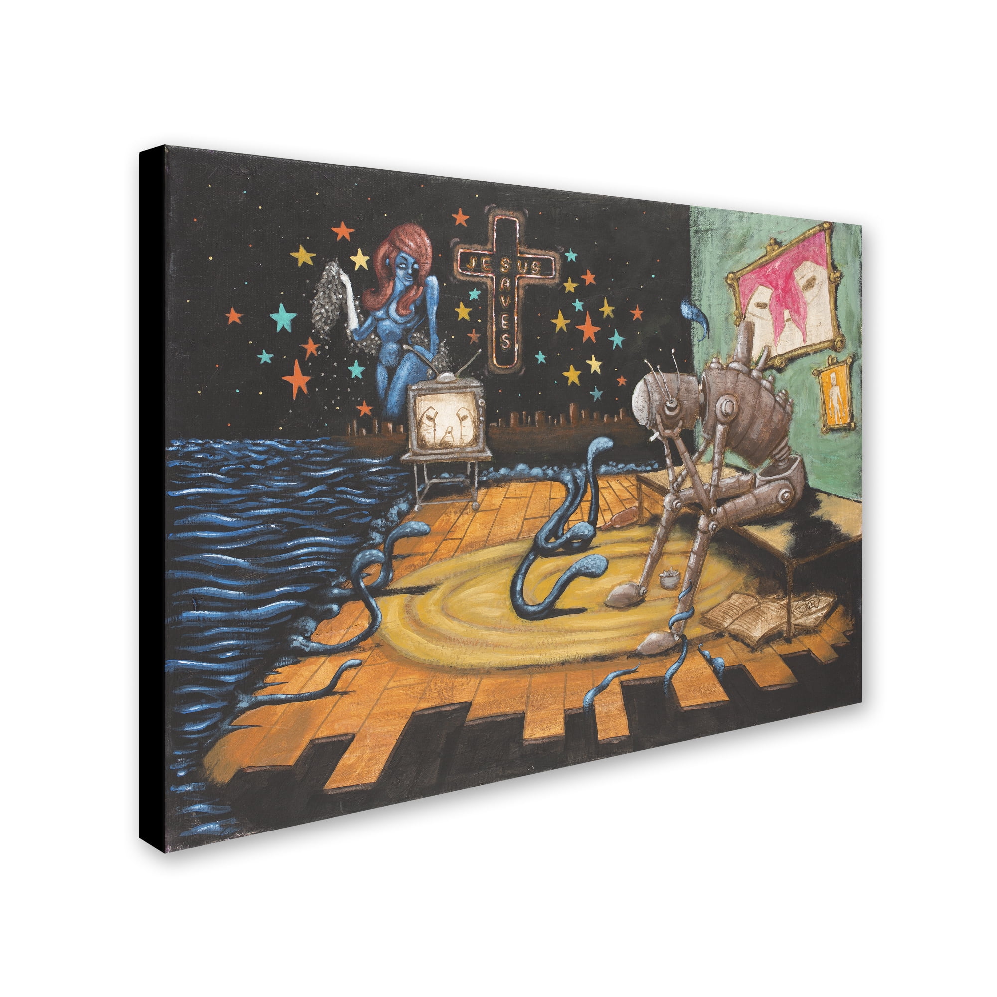 Jesus Saves' Canvas Art by Craig Snodgrass