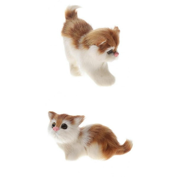 Modelos de Animales de Gato Realistas Muñecos de Gato Realistas de Peluche de Juguete