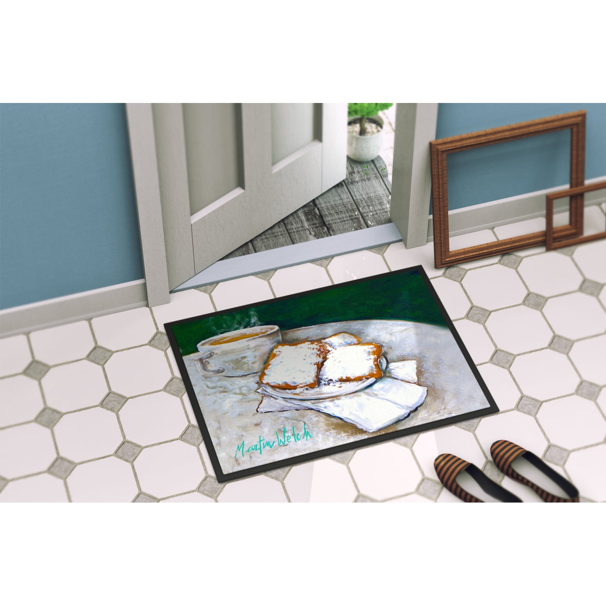 Breakfast Delight Beignets Door Mat