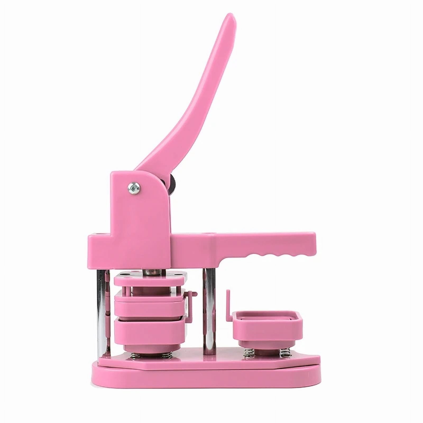Square Badge Button Maker 50x50mm Rotary Button Press Machine for Refrigerator Magnet Making ,Beginner-Friendly