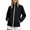#0104-Black, variant on Women's Hoodless Waterproof Jacket Lightweight Rain Coat with Pockets Solid Color Outdoor Windbreaker for Travel