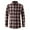 #A11 Red, variant on CYiJun George Plaid Mens Flannel Shirts Long Sleeve Casual Soft Button Down Vintage Plaid Shirt,Red L