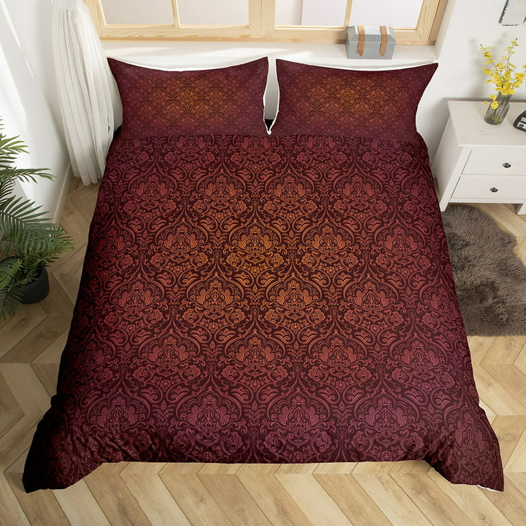 Baroque Gold Chain Print Bedding Set Duvet Cover Pillowcase Comforter Home  Decor