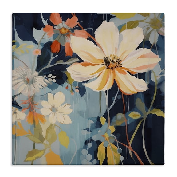 Stupell Industries Modern Varied Flowers Pattern Canvas Art, 17 x 17, by Lazar Studio