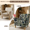 thumbnail image 5 of FKELYI Stretch Armchair Slipcover for Home Living Room Couch Sofa Cover with Elastic Bottom Camo Green Dog Print Anti-Scratch Non-Slip Furniture Protector, 5 of 7