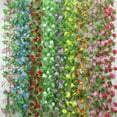 thumbnail image 2 of Grofry Garden Home Wedding Party Decor Fake Flower Garland Artificial Rose Blossom Vine, 2 of 5
