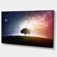 thumbnail image 2 of Single Tree Space Background - Trees Canvas Art Print, 2 of 3