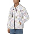 thumbnail image 3 of Naloa Hand Drawn Rabbit Men’s Hoodies, Zip up Hoodie, Sweatshirts,Hoodies for Men Sizes S-3XL-XX-Large, 3 of 5