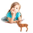 thumbnail image 4 of onlyliua Ofertas Del Día Liquidación Prime Models Of Juguete para Niños Ciervorojo Macho Modelo de Decoración Estática Sólida, 4 of 7