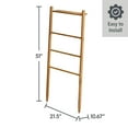 thumbnail image 4 of Better Homes & Gardens Springwood Freestanding Acacia Wood Towel Ladder, 4 Tiers, Light Honey Finish, 4 of 9