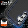 thumbnail image 2 of TECH CIRCLE Rugged Case For Galaxy A15, Military Grade Shockproof Protective Bumper Anti-Scratch Dual Layers Phone Case Cover for Samsung Galaxy A15 6.5" 2024,Navyblue, 2 of 7
