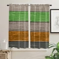 thumbnail image 3 of Retro Farm Barn Imitation Wood Grain Curtain Home Decoration Living Room Short Curtains Window Treatments For Kitchen Bedroom, 3 of 6