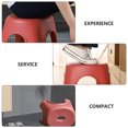 thumbnail image 4 of CIMAXIC 1pc Home Use Footstool Non-slip Low Stool Furniture Bathroom Stool Small Stool,10.24"X9.84"X6.69", 4 of 5