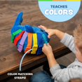 thumbnail image 3 of Juguete sensorial de viaje para niños pequeños con hebilla Blu Whale, 3 of 6