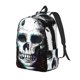 thumbnail image 1 of Disketp Watercolor Skull print Canvas Backpack Lightweight Travel Daypack Student Rucksack Laptop Backpack-Small, 1 of 5