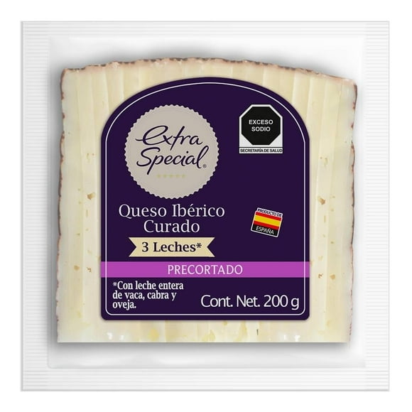 Queso ibérico curado Extra Special 3 leches precortado 200 g