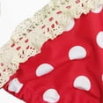 thumbnail image 6 of ITSAME Girls Bikinis Set, Polka Dot Print Top and Striped Print Briefs 2-Piece Summer Quick-Dry Beach Swimsuit Red Size 10, 6 of 9