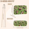 thumbnail image 4 of FORMRS Women Crossbody Purse with Chain Strap Vegan Leather Shoulder Handbag, Game Day Footballs, 4 of 7