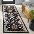 thumbnail image 2 of SAFAVIEH Blossom Cinaed Floral Runner Rug, Black/Blue, 2'3" x 8', 2 of 7