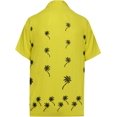 thumbnail image 2 of HAPPY BAY Men's Button Down Hawaiian Shirt Stylish Beach Short Sleeves Aloha Party Casual Tops Summer Funky Holidays Shirts S Mustard_W843, 2 of 6