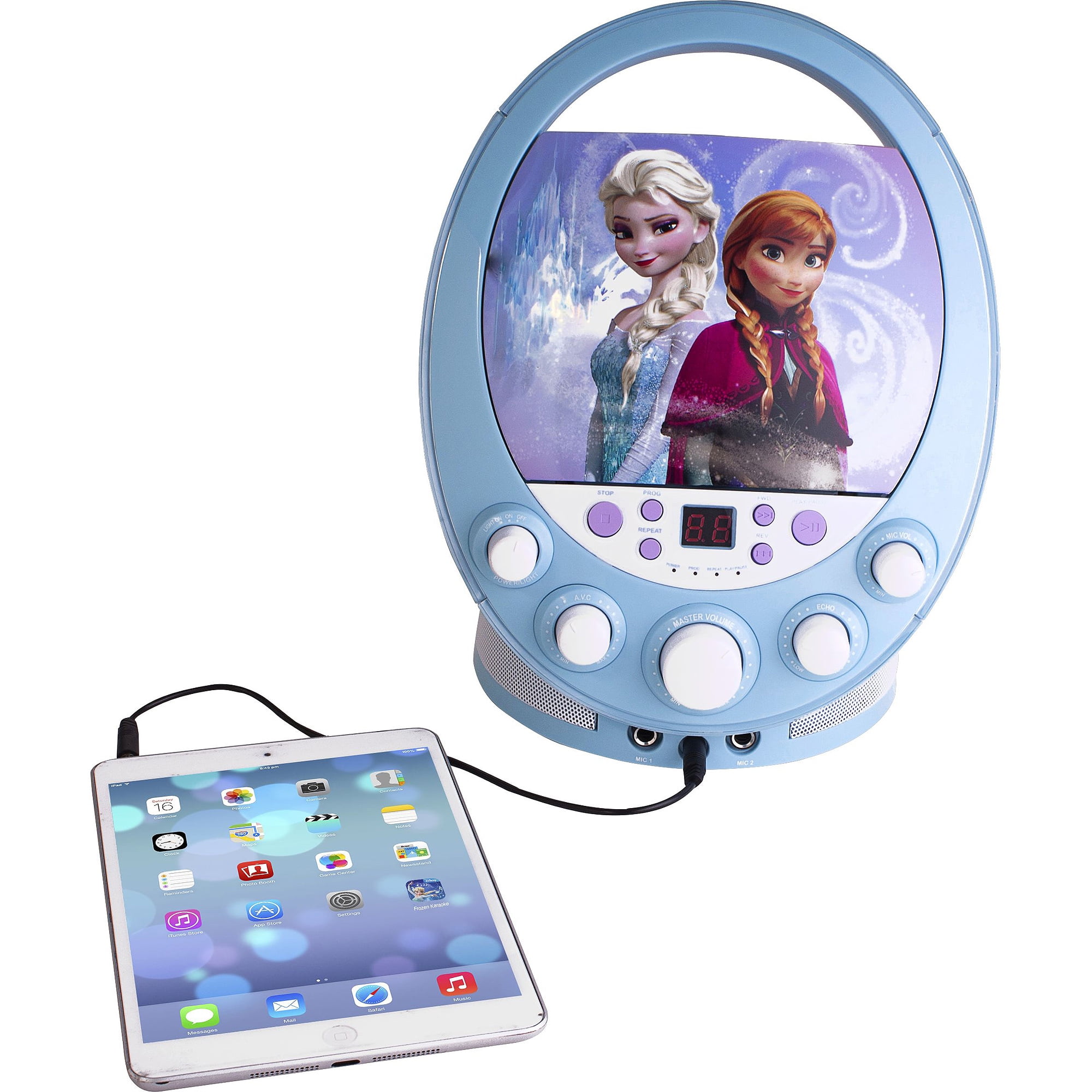 Disney Frozen Flashing Lights Karaoke Machine Walmart Com Walmart Com