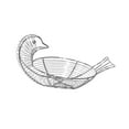 thumbnail image 4 of Cesta de alambre de Metal para huevos, soporte para huevos de gallina, adorno elegante, cesta de frutas única y ligera, organizador de almacenamiento Plata, 4 of 8