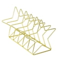 thumbnail image 1 of MasteelfCA 1Pc Simplicity Iron Wrought Bookrack Creative Five-pointed Star Shaped Book Shelf Nordic Style Book Magazine Organizer Holder, 1 of 8