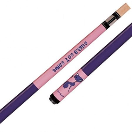 pink cue stick