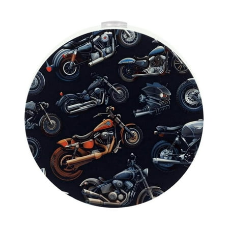 

Motorcycle LED Round Night Light-2PCS: Compact and Energy-Efficient Lighting Solution for a Soothing Ambiance at Night